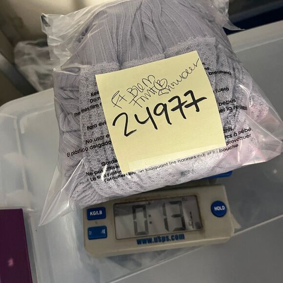 Free People Asymmetric Shirt Periwinkle Oversized Waffle Knit Thermal Top XL - Picture 10 of 11